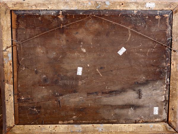 Scuola del XIX secolo Paesaggio con rovine ed armenti  - Asta Dipinti del XIX-XX Secolo - Associazione Nazionale - Case d'Asta italiane