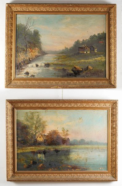 G. Daniele Paesaggi fluviali  - Asta Dipinti del XIX-XX Secolo - Associazione Nazionale - Case d'Asta italiane