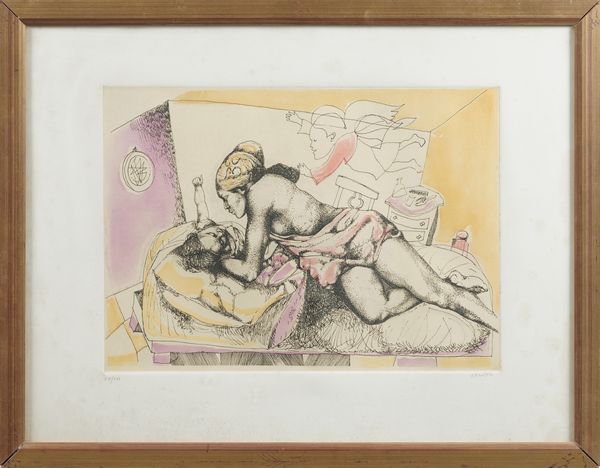 Ugo Attardi : Senza titolo, 1987  - Asta Dipinti del XIX-XX Secolo - Associazione Nazionale - Case d'Asta italiane