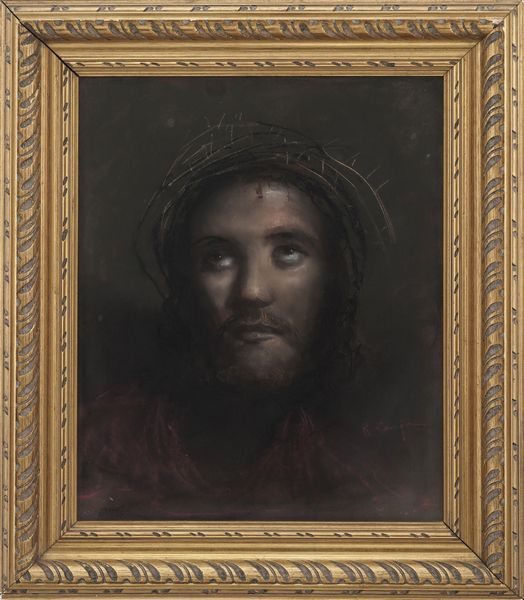 Roberto Carignani : Volto di Cristo  - Asta Dipinti del XIX-XX Secolo - Associazione Nazionale - Case d'Asta italiane