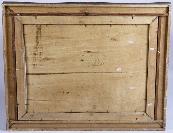 Anonimo XX secolo Interno con figura femminile sul divano  - Asta Dipinti del XIX-XX Secolo - Associazione Nazionale - Case d'Asta italiane