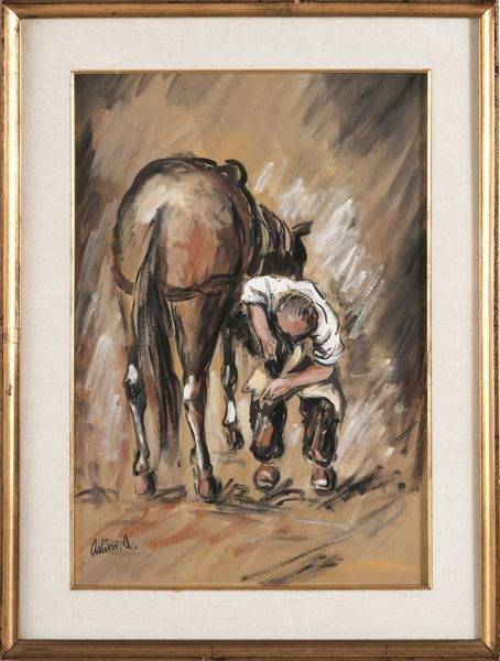 Antonio Asturi : Senza titolo  - Asta Dipinti del XIX-XX Secolo - Associazione Nazionale - Case d'Asta italiane