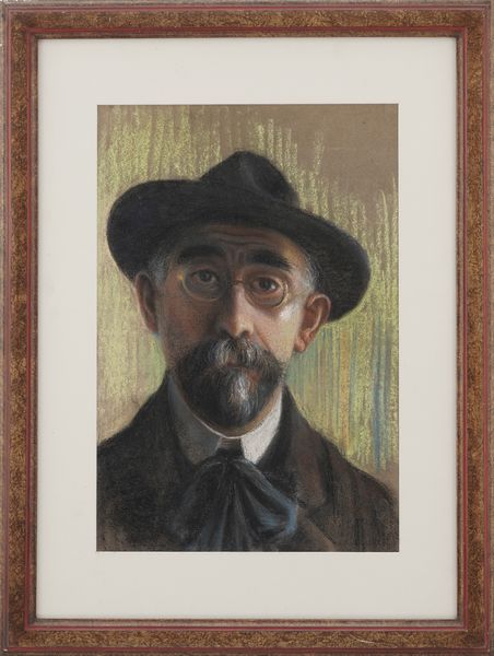 Anonimo del XIX-XX secolo Uomo con cappello e occhiali  - Asta Dipinti del XIX-XX Secolo - Associazione Nazionale - Case d'Asta italiane