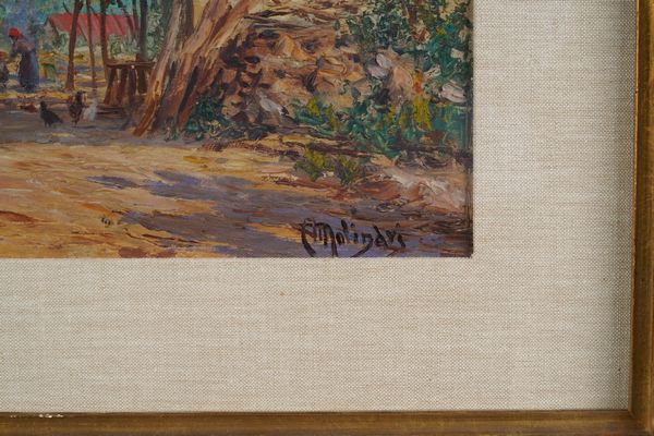Molinari Paesaggio con casolare  - Asta Dipinti del XIX-XX Secolo - Associazione Nazionale - Case d'Asta italiane