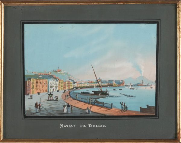 Anonimo Napoli da Posillipo  - Asta Dipinti del XIX-XX Secolo - Associazione Nazionale - Case d'Asta italiane