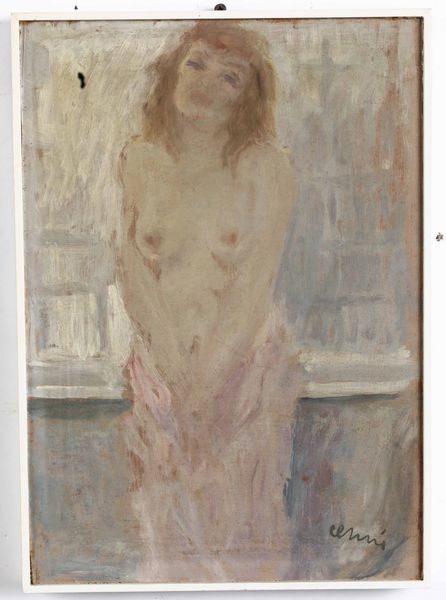 Renato Cenni : dipinto e disegno a china  - Asta Dipinti del XIX-XX Secolo - Associazione Nazionale - Case d'Asta italiane