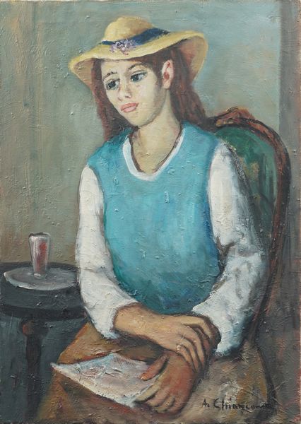 Alberto Chiancone : Figura femminile  - Asta Dipinti del XIX-XX Secolo - Associazione Nazionale - Case d'Asta italiane