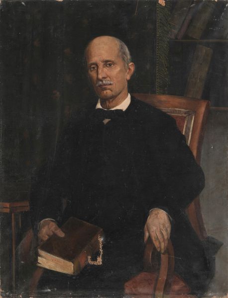 Anonimo del XIX-XX secolo Ritratto di uomo con libro  - Asta Dipinti del XIX-XX Secolo - Associazione Nazionale - Case d'Asta italiane