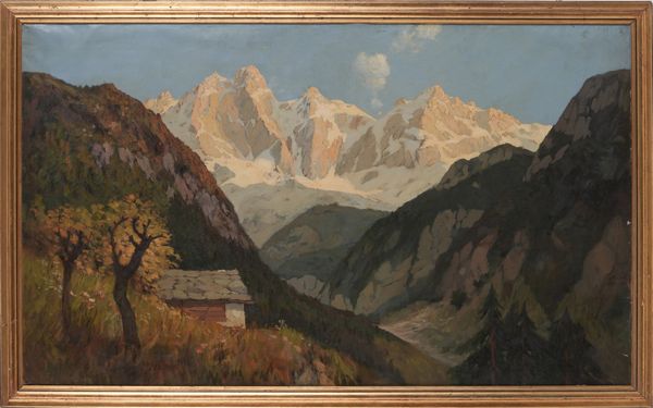 Pittore del XIX-XX secolo Paesaggio campestre  - Asta Dipinti del XIX-XX Secolo - Associazione Nazionale - Case d'Asta italiane