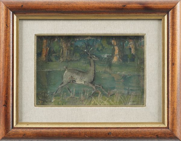 Gennaro Villani : Cerbiatto  - Asta Dipinti del XIX-XX Secolo - Associazione Nazionale - Case d'Asta italiane