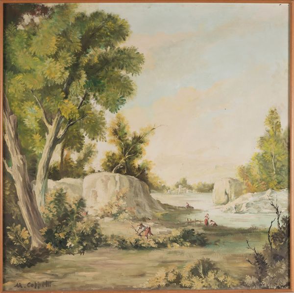M. Coppelli Paesaggio  - Asta Dipinti del XIX-XX Secolo - Associazione Nazionale - Case d'Asta italiane