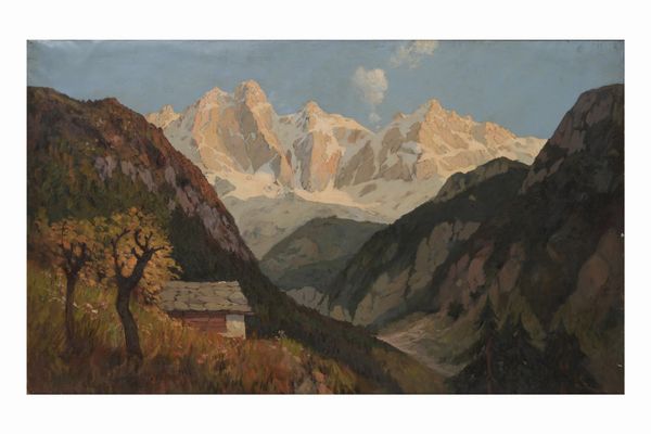 Pittore del XIX-XX secolo Paesaggio campestre  - Asta Dipinti del XIX-XX Secolo - Associazione Nazionale - Case d'Asta italiane