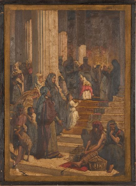 Pittore del XIX secolo Presentazione di Maria al tempio  - Asta Dipinti del XIX-XX Secolo - Associazione Nazionale - Case d'Asta italiane