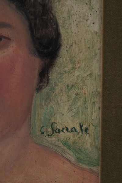 Carlo Socrate : Volto di donna  - Asta Dipinti del XIX-XX Secolo - Associazione Nazionale - Case d'Asta italiane