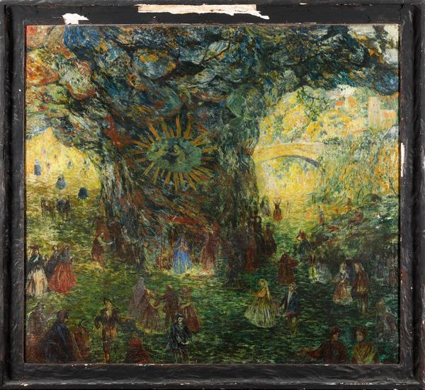 Domingo Motta : Paesaggio fantastico con figure  - Asta Dipinti del XIX-XX Secolo - Associazione Nazionale - Case d'Asta italiane