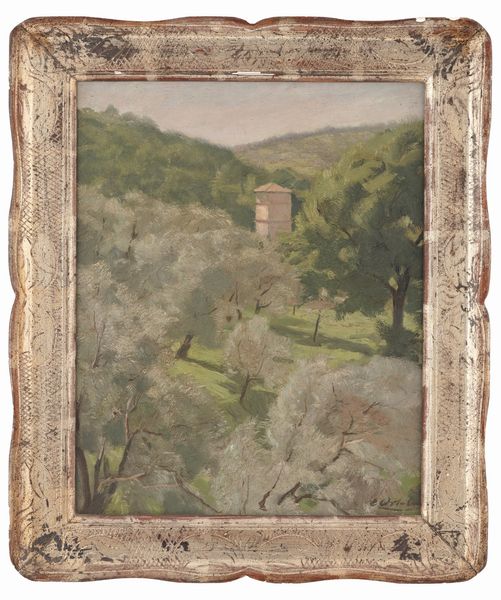 Enrico Ortolani : Tivoli  - Asta Dipinti del XIX-XX Secolo - Associazione Nazionale - Case d'Asta italiane