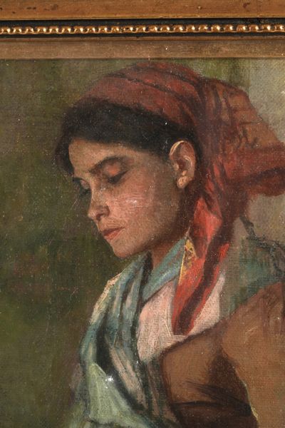 Francesco Saverio Torcia : Ritratto di fanciulla  - Asta Dipinti del XIX-XX Secolo - Associazione Nazionale - Case d'Asta italiane