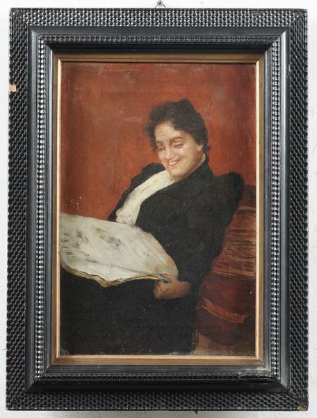 Vincenzo Volpe : Figura femminile  - Asta Dipinti del XIX-XX Secolo - Associazione Nazionale - Case d'Asta italiane