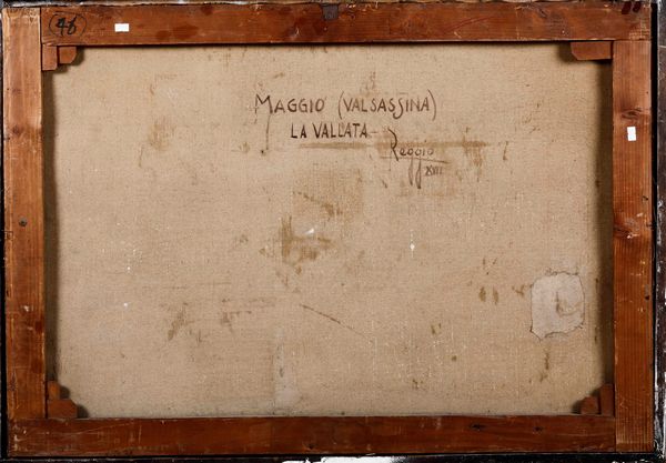 Gianni Reggio (1898 - 1961) Maggio (Valsassina) La Vallata  - Asta Dipinti del XIX-XX Secolo - Associazione Nazionale - Case d'Asta italiane