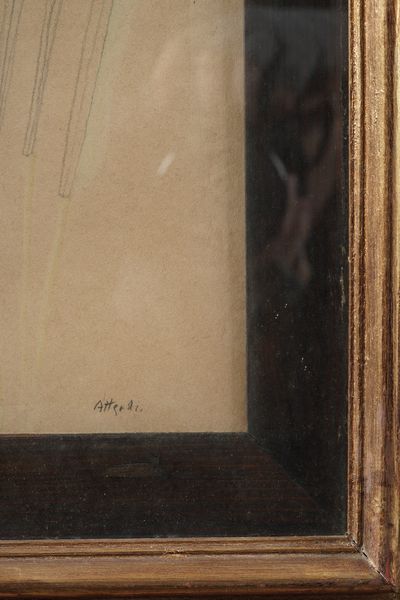 Ugo Attardi : Nudo femminile  - Asta Dipinti del XIX-XX Secolo - Associazione Nazionale - Case d'Asta italiane