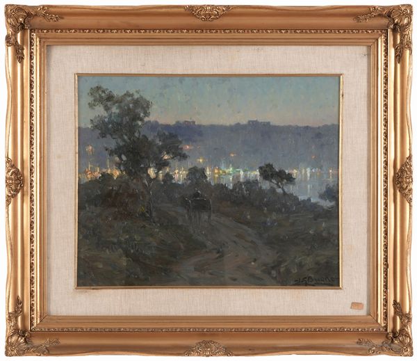 Leon Giuseppe Buono : Sera Fusaro  - Asta Dipinti del XIX-XX Secolo - Associazione Nazionale - Case d'Asta italiane