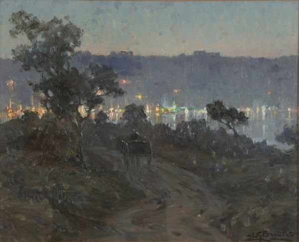 Leon Giuseppe Buono : Sera Fusaro  - Asta Dipinti del XIX-XX Secolo - Associazione Nazionale - Case d'Asta italiane