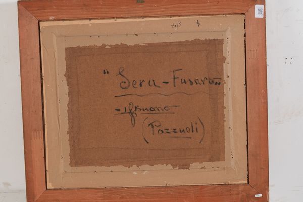 Leon Giuseppe Buono : Sera Fusaro  - Asta Dipinti del XIX-XX Secolo - Associazione Nazionale - Case d'Asta italiane