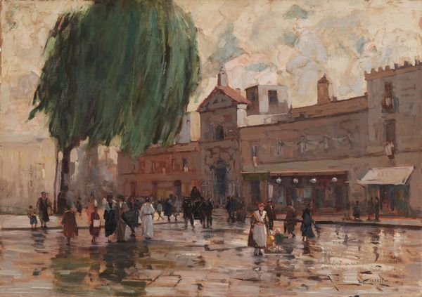 Giuseppe Rispoli : Veduta di citt  - Asta Dipinti del XIX-XX Secolo - Associazione Nazionale - Case d'Asta italiane