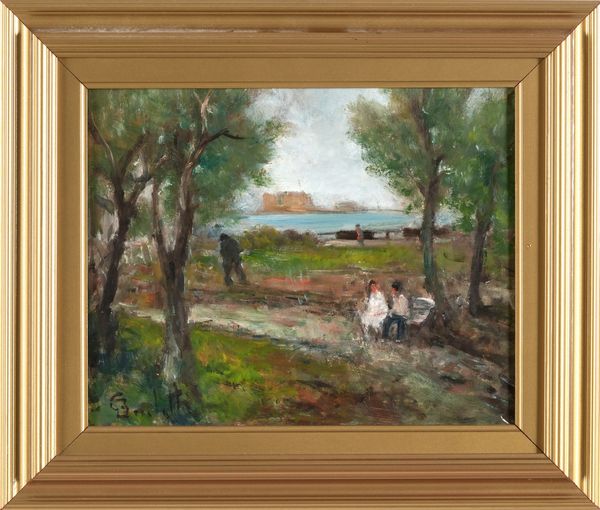 Gaetano Bocchetti : Paesaggio  - Asta Dipinti del XIX-XX Secolo - Associazione Nazionale - Case d'Asta italiane