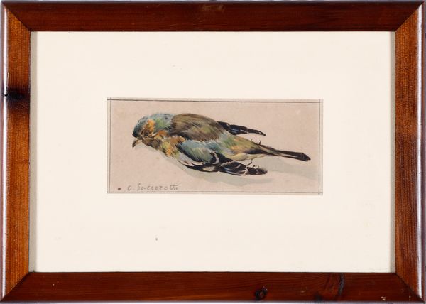 Oscar Saccorotti : Uccellino  - Asta Dipinti del XIX-XX Secolo - Associazione Nazionale - Case d'Asta italiane