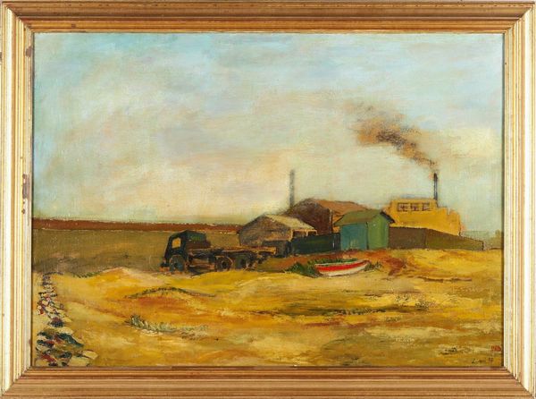 Guido Ziveri : La Marina di Multedo, 1956  - Asta Dipinti del XIX-XX Secolo - Associazione Nazionale - Case d'Asta italiane