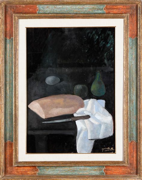 Quinto Martini : Natura morta con pane  - Asta Dipinti del XIX-XX Secolo - Associazione Nazionale - Case d'Asta italiane