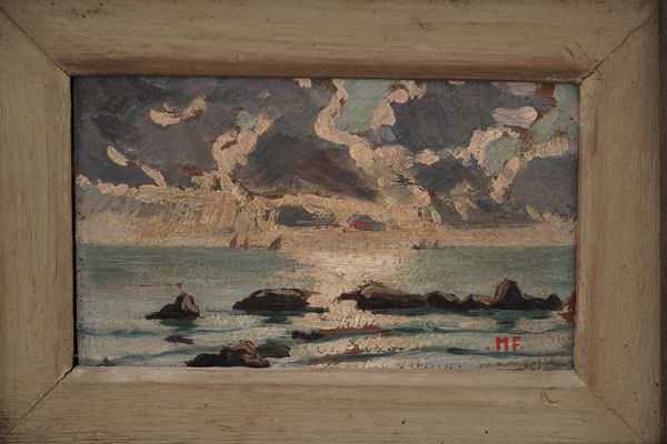 Siglato M.F Marina  - Asta Dipinti del XIX-XX Secolo - Associazione Nazionale - Case d'Asta italiane