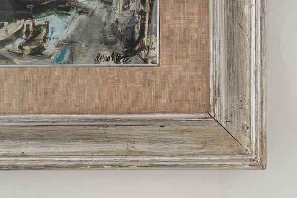 NENO MORI : Porticciolo  - Asta Dipinti del XIX-XX Secolo - Associazione Nazionale - Case d'Asta italiane