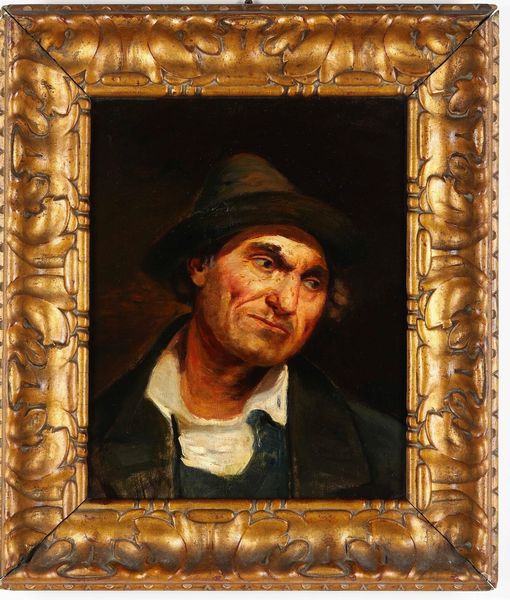 Anonimo del XIX secolo Ritratto Bretone  - Asta Dipinti del XIX-XX Secolo - Associazione Nazionale - Case d'Asta italiane