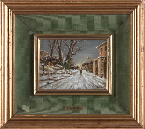 Feliciano De Cenzo : Senza Titolo  - Asta Dipinti del XIX-XX Secolo - Associazione Nazionale - Case d'Asta italiane