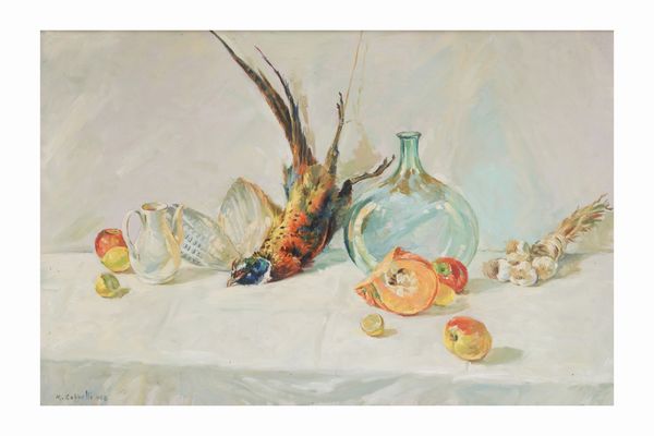 M. Coppelli, 1958 Natura morta  - Asta Dipinti del XIX-XX Secolo - Associazione Nazionale - Case d'Asta italiane