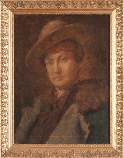 Franz Lenbach : Ritratto di giovane con cappello  - Asta Dipinti del XIX-XX Secolo - Associazione Nazionale - Case d'Asta italiane