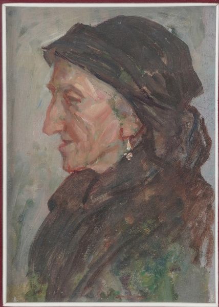 Anonimo del XIX-XX secolo Ritratto di anziana  - Asta Dipinti del XIX-XX Secolo - Associazione Nazionale - Case d'Asta italiane