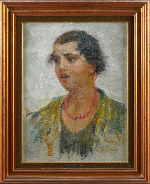 Francesco Paolo Michetti : Ritratto femminile  - Asta Dipinti del XIX-XX Secolo - Associazione Nazionale - Case d'Asta italiane