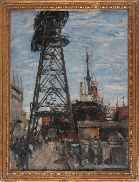 Pieretto Bianco : La Gru, 1927  - Asta Dipinti del XIX-XX Secolo - Associazione Nazionale - Case d'Asta italiane