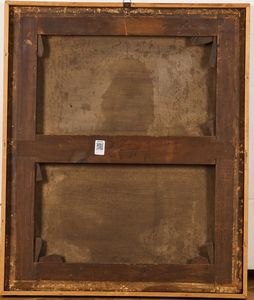 Scuola inglese del XVIII secolo Ritratto di dama con drappo blu  - Asta Dipinti del XIX-XX Secolo - Associazione Nazionale - Case d'Asta italiane