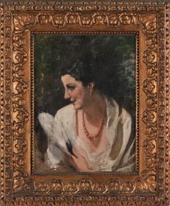 Francesco De Gregorio - Figura femminile con ventaglio