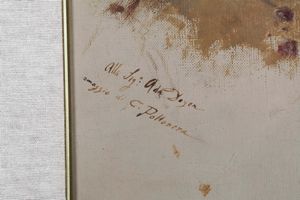 Carlo Pollonera : Ritratto di donna  - Asta Dipinti del XIX-XX Secolo - Associazione Nazionale - Case d'Asta italiane