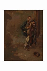 Anonimo Suonatori di cornamusa  - Asta Dipinti del XIX-XX Secolo - Associazione Nazionale - Case d'Asta italiane