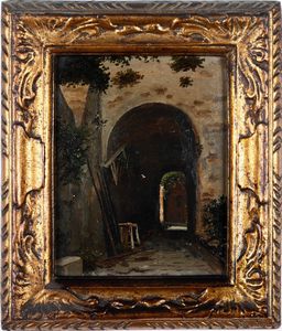 Domenico Cambiaso - Un passaggio con archivolto