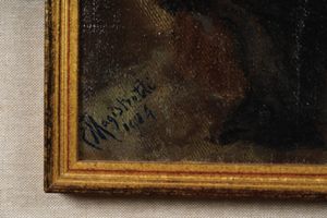 Emilio Magistretti : Crocifissione  - Asta Dipinti del XIX-XX Secolo - Associazione Nazionale - Case d'Asta italiane