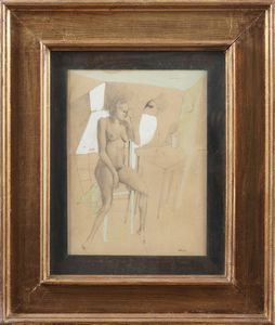 Ugo Attardi - Nudo femminile