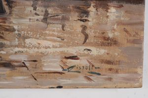 Giuseppe Rispoli : Veduta di citt  - Asta Dipinti del XIX-XX Secolo - Associazione Nazionale - Case d'Asta italiane