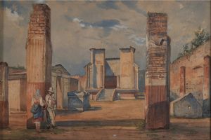 Giacinto Gigante : Senza Titolo  - Asta Dipinti del XIX-XX Secolo - Associazione Nazionale - Case d'Asta italiane